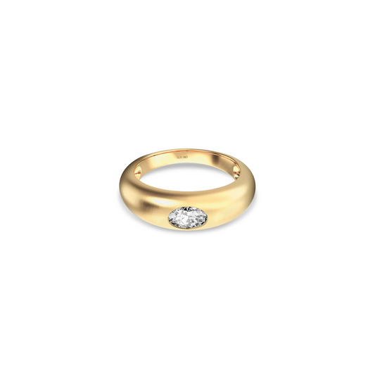 Oval Solitaire Ring