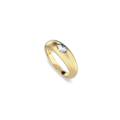 Oval Solitaire Ring