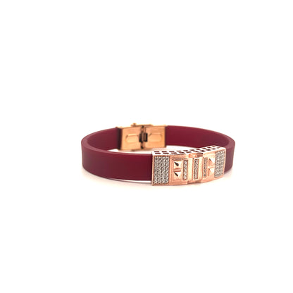 Burgundy Band Bracelet