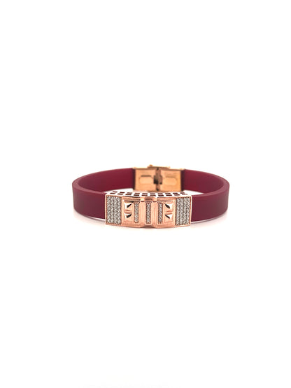 Burgundy Band Bracelet